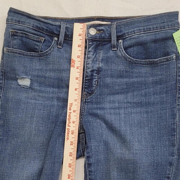 Levi's 311 shaping skinny jeans - distressed, stretchy denim with a high-rise - Picture 6 of 6